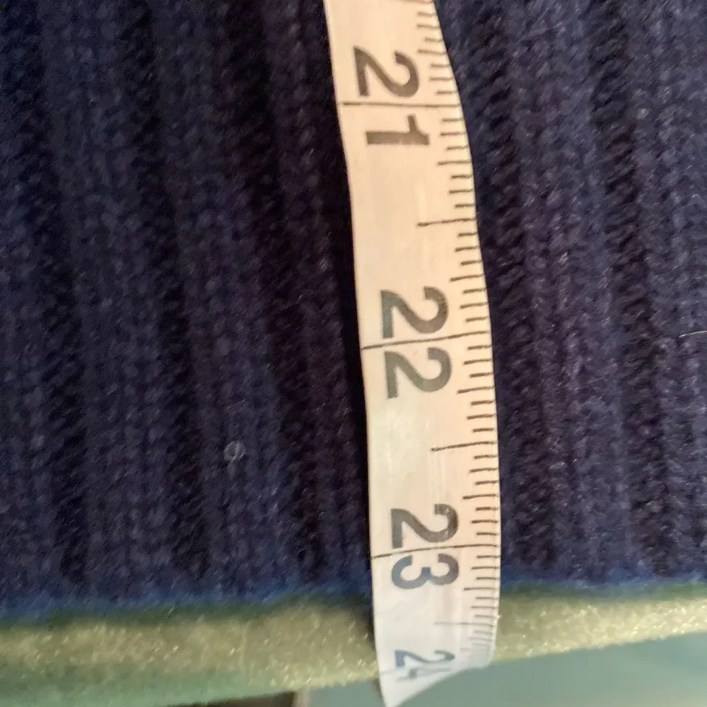 #142 J. CREW Navy Cable Knit Sweater - Picture 8 of 9